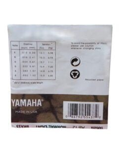 Yamaha (AB12) Acoustic Guitar Strings .012 Normal Light Brass Wound - Image 4